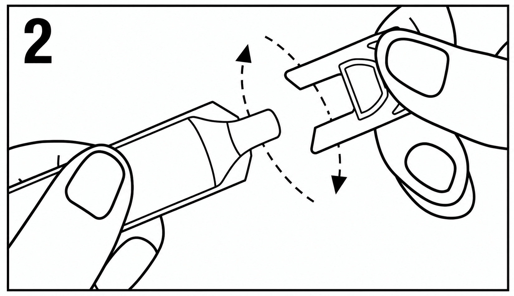 To open, twist and pull the tab to remove.